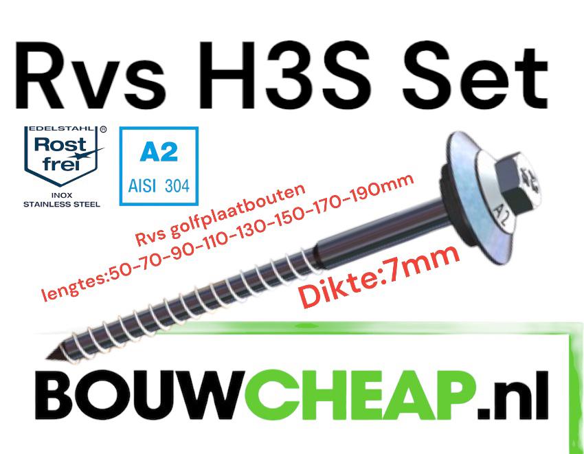 Terrasplankschroeven rvs maat:5x40mm €.5.25 per 100, Doe-het-zelf en Verbouw, Ophalen of Verzenden