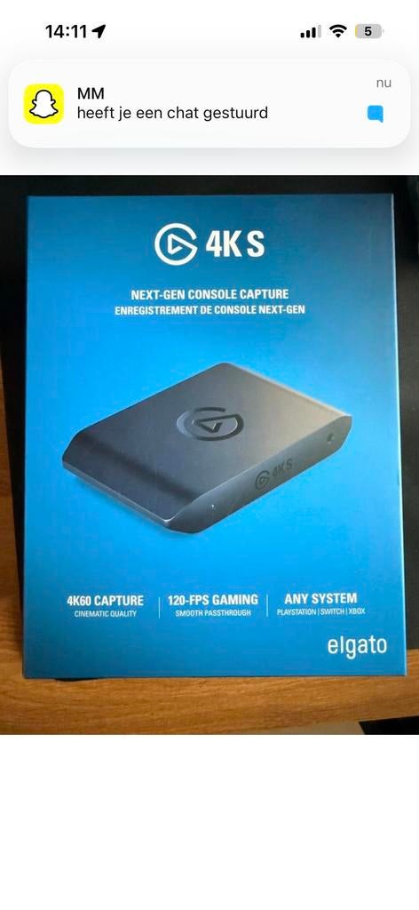 Elgato Game Capture 4K60 S+, Ophalen of Verzenden, Nieuw