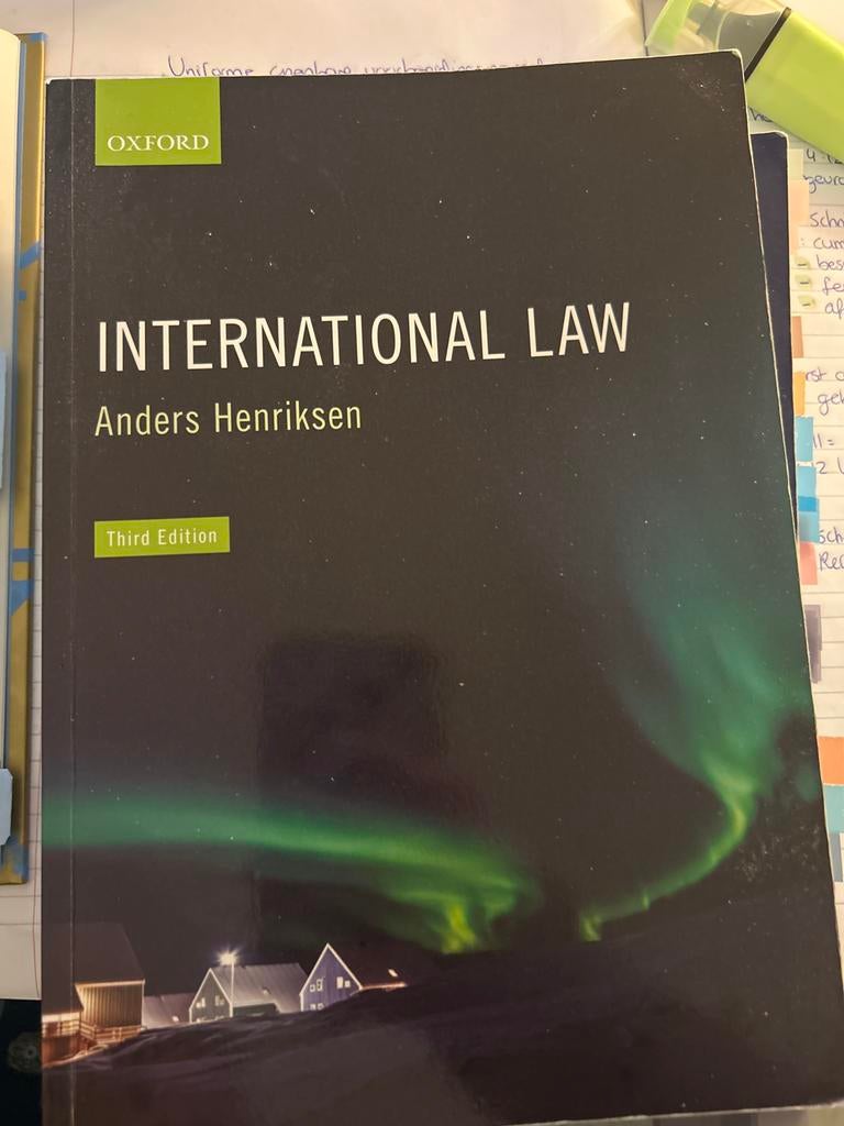 International Law - Anders Henriksen (3rd Edition), Boeken, Studieboeken en Cursussen, Ophalen of Verzenden, Zo goed als nieuw