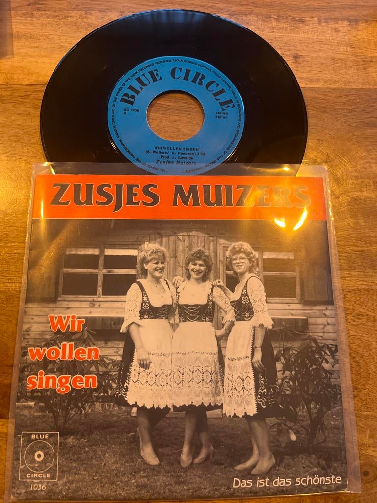 Zusjes Muizers - Wir Wollen Zingen Single, 7 inch, Single, Ophalen of Verzenden, Zo goed als nieuw