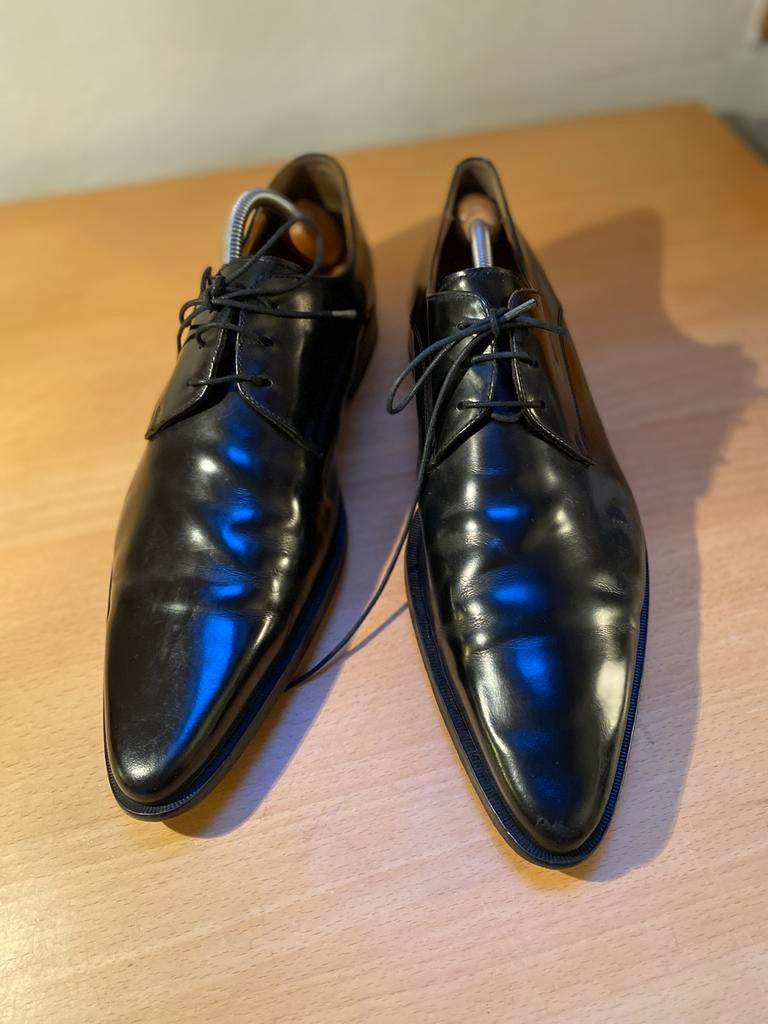 Dolce & Gabbana leren schoenen - maat 42, Kleding | Heren, Schoenen, Zwart, Ophalen of Verzenden, Zo goed als nieuw, Veterschoenen