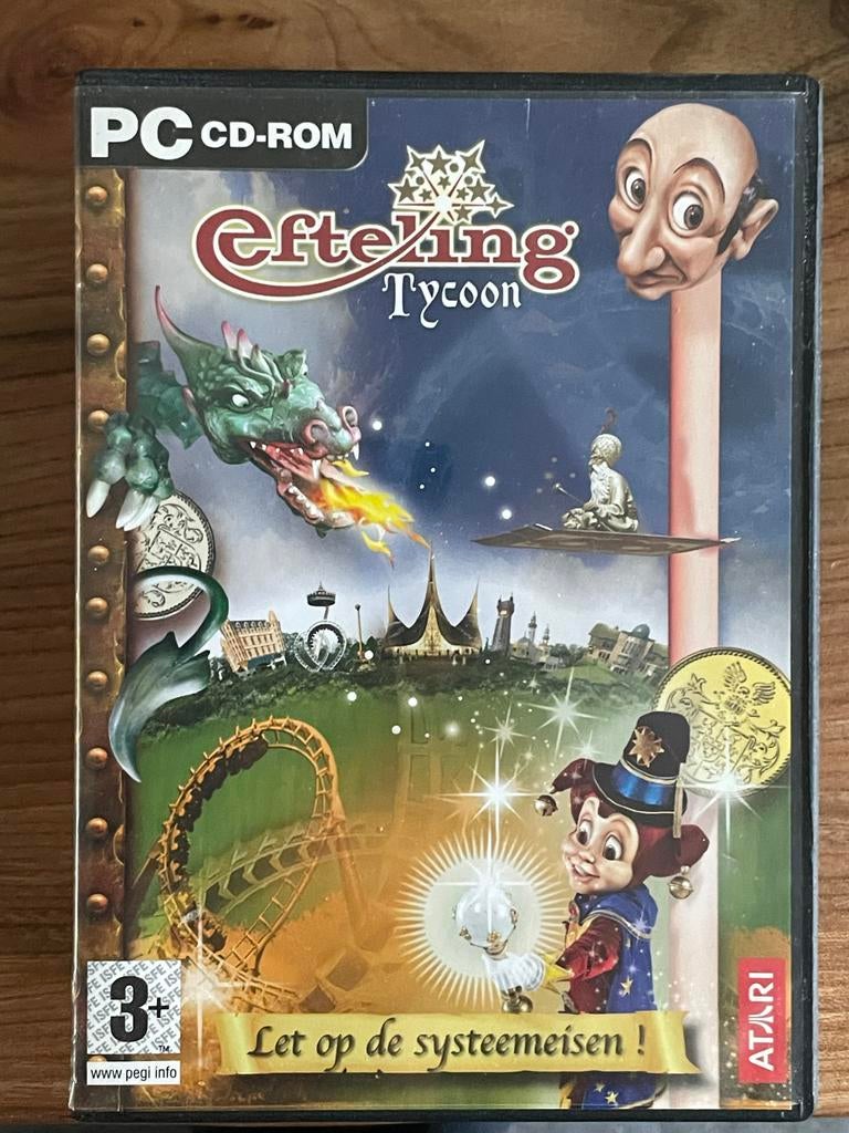 Efteling Tycoon PC CD-ROM - Nieuwstaat!, Verzamelen, Efteling, Ophalen of Verzenden, Zo goed als nieuw