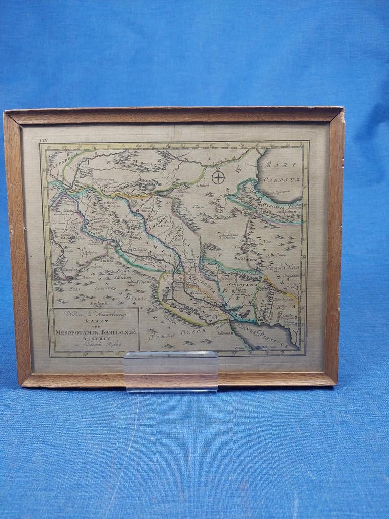 Landkaart van Mesopotanie, Babylonie en Assyrie., Overige gebieden, Ophalen of Verzenden, Landkaart, 1800 tot 2000
