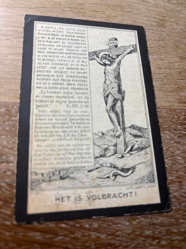 Bekkers Franciscus 1850 Venraai 1915 Bolsward pater frater, Ophalen of Verzenden, Bidprentje
