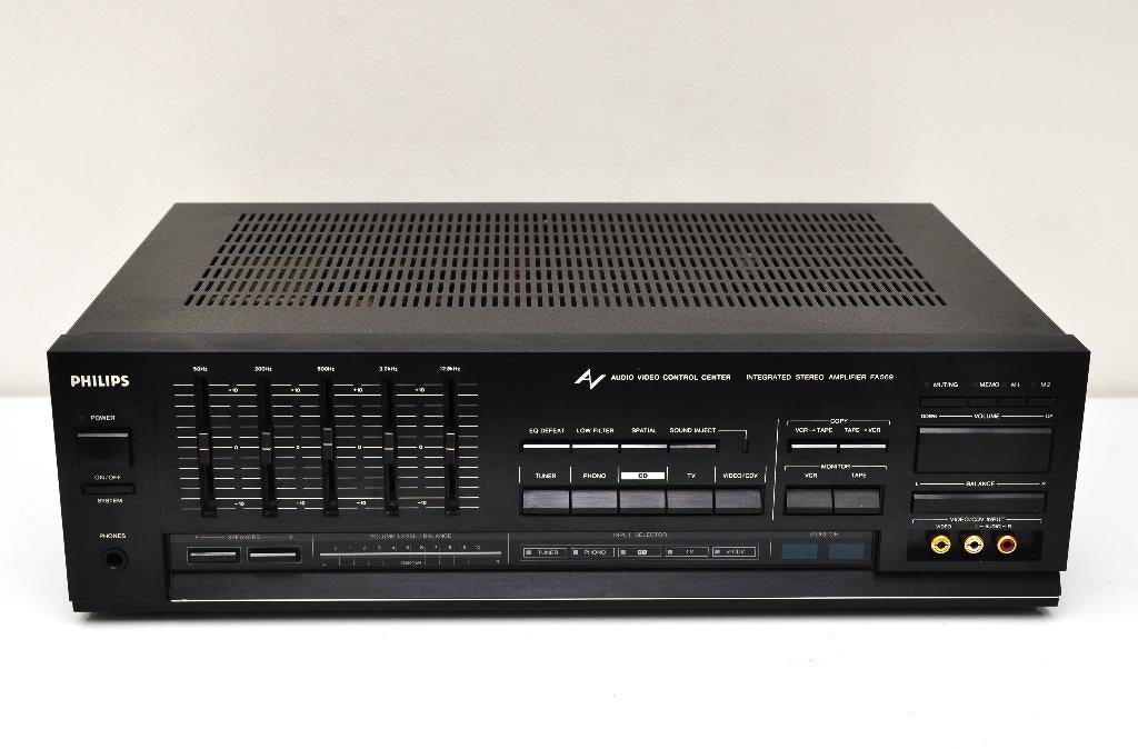 PHILIPS FA-569 versterker., Overige merken, Gebruikt, Ophalen of Verzenden, 120 watt of meer