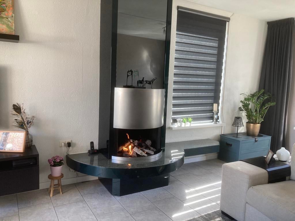 Openhaard met keramisch blokken, Boley, Ophalen, Zo goed als nieuw, Gashaard