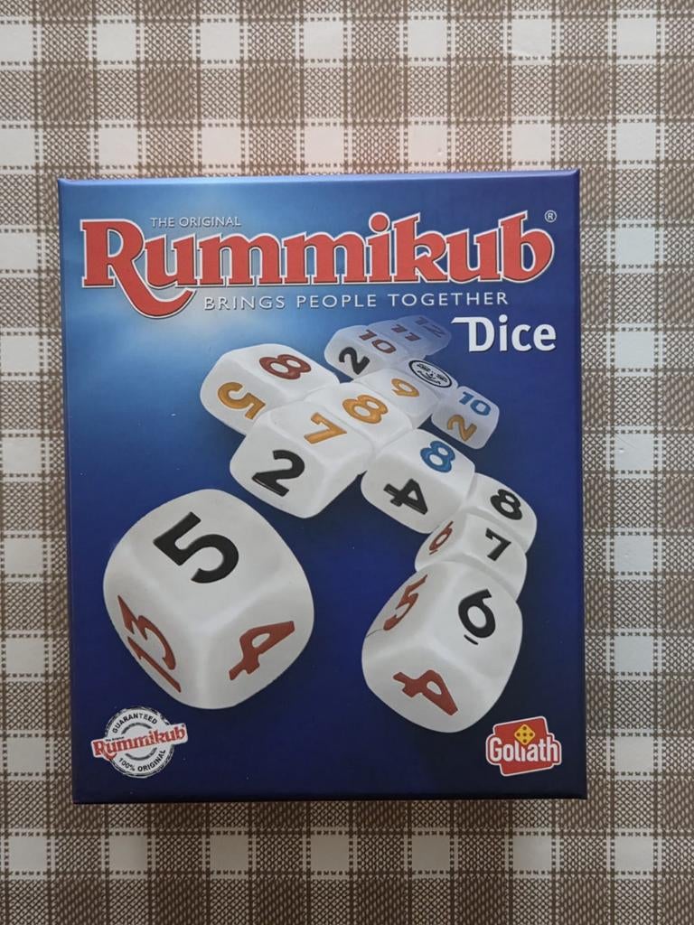 Rummikub Dice - Dobbelspel, Goliath, Ophalen of Verzenden, Zo goed als nieuw, Vijf spelers of meer