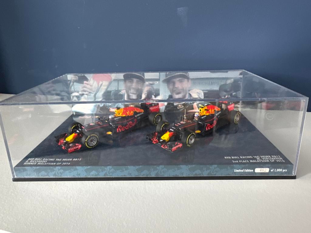 Minichamps 1:43 Verstappen & Ricciardo 2016, Hobby en Vrije tijd, Modelauto's | 1:18, Ophalen of Verzenden, Nieuw, Auto, MiniChamps