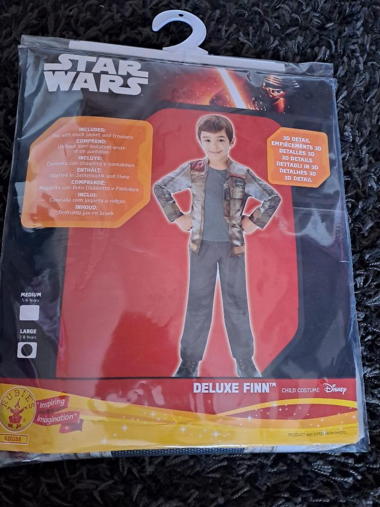 Nieuw Finn kostuum deluxe - Star Wars 122/128, Ophalen, Nieuw, 122 t/m 128, Jongen