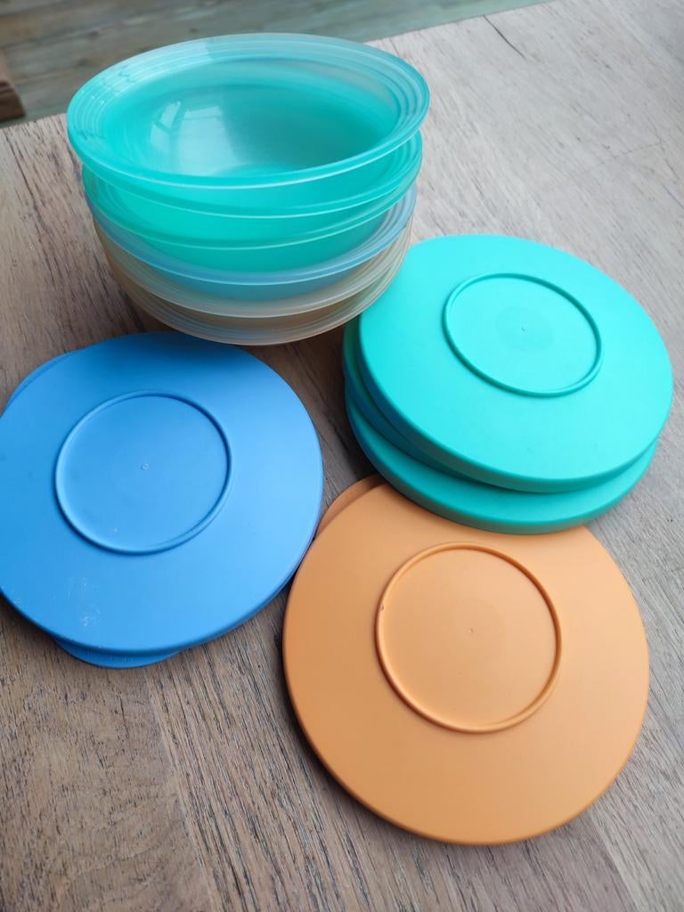 Tupperware Trendy Schaaltjes - 10 stuks!, Ophalen of Verzenden, Zo goed als nieuw, Groen, Schaal