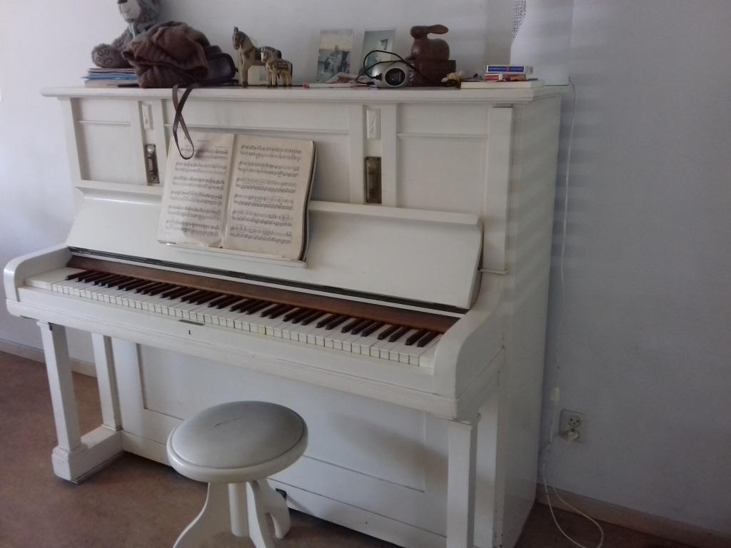 Piano, Ophalen, Gebruikt, Wit, Piano