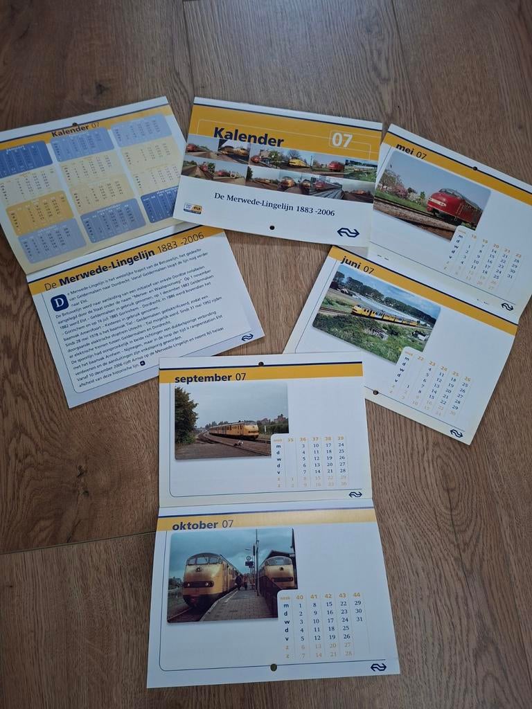 Herinneringskalender overdracht spoorlijn, Verzamelen, Ophalen of Verzenden, Trein