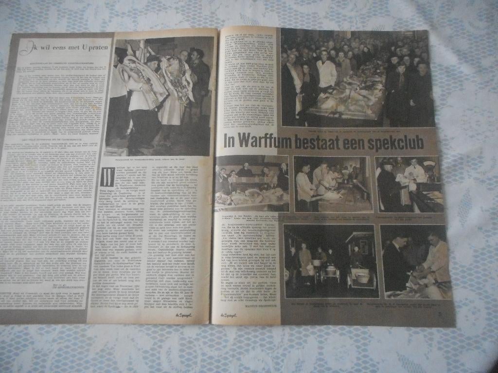 Warffum. Spekclub. 1955., Ophalen of Verzenden, 1940 tot 1960, Nederland, Knipsel(s)