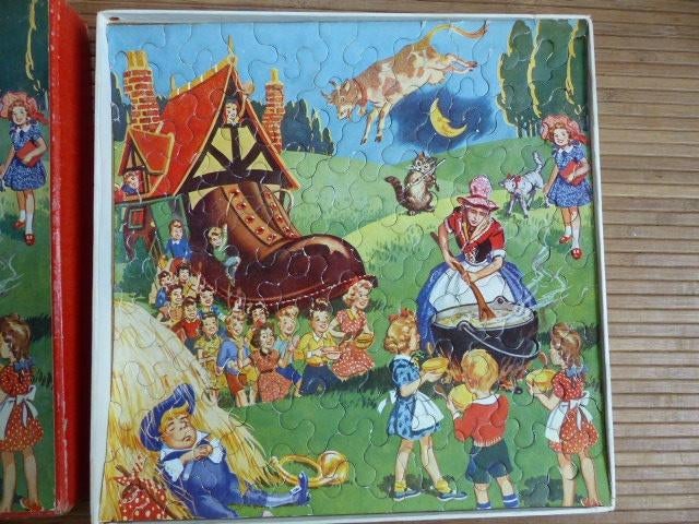 Nostalgische puzzel jaren 50, Ophalen of Verzenden, Minder dan 500 stukjes, Gebruikt