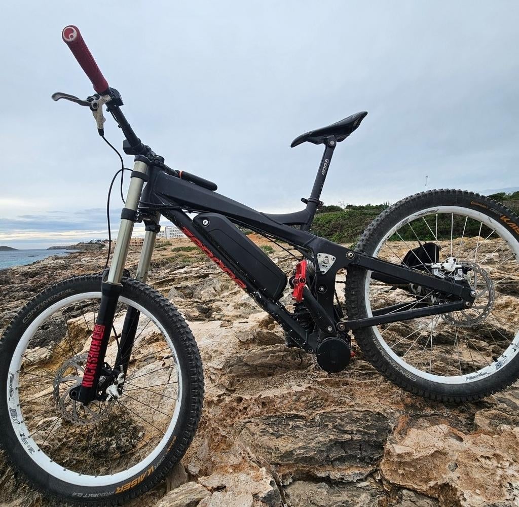 Elektrische downhill bike, Fietsen en Brommers, Fietsen | Crossfietsen en BMX, Ophalen, Aluminium, 24 inch of meer