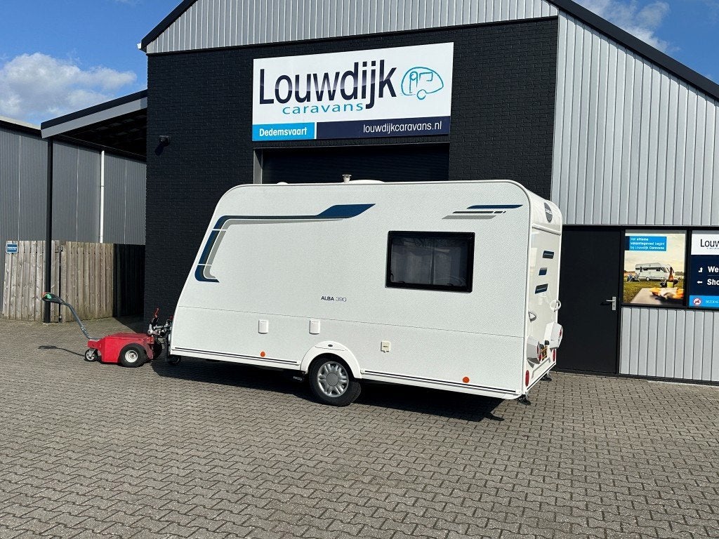 CARAVELAIR Alba 390 ’21 (Mover, Vastbed, 777kg), Caravans en Kamperen, Caravans, Vast bed, Bedrijf, 750 - 1000 kg, 5 tot 6 meter