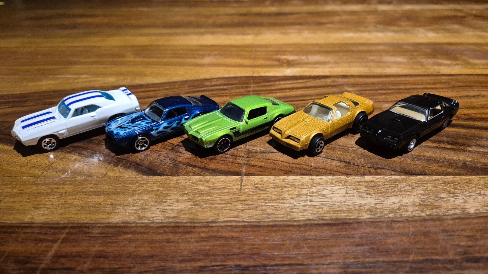 5x Hotwheels/Matchbox/Greenlight Pontiac Firebird 1969-1979, Hobby en Vrije tijd, Modelauto's | Overige schalen, Ophalen of Verzenden