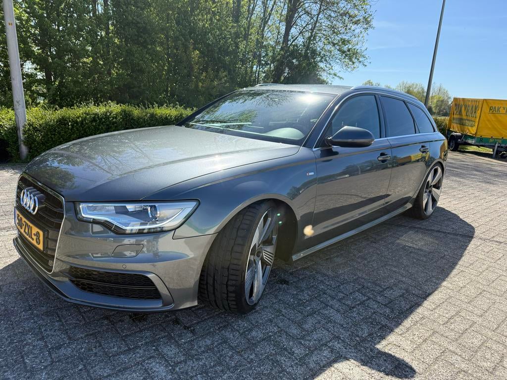 Audi A6 2.0 Tfsi 132KW Avant Multitr 2013 Grijs nieuwe apk, Auto's, 15 km/l, Zwart, 4 cilinders, 1984 cc