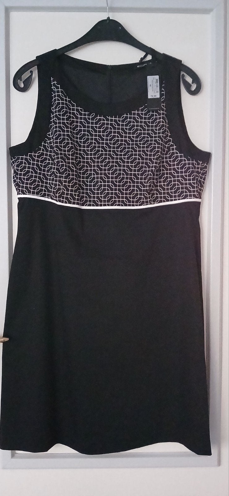 Nieuwe Expresso jurk zwart met wit patroon, maat 44, Expresso, Zwart, Maat 42/44 (L), Nieuw