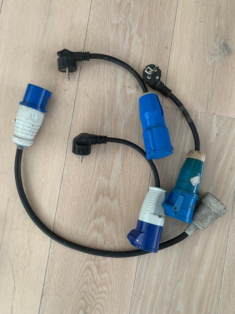Camping verloop stekkers CEE, Ophalen, Gebruikt