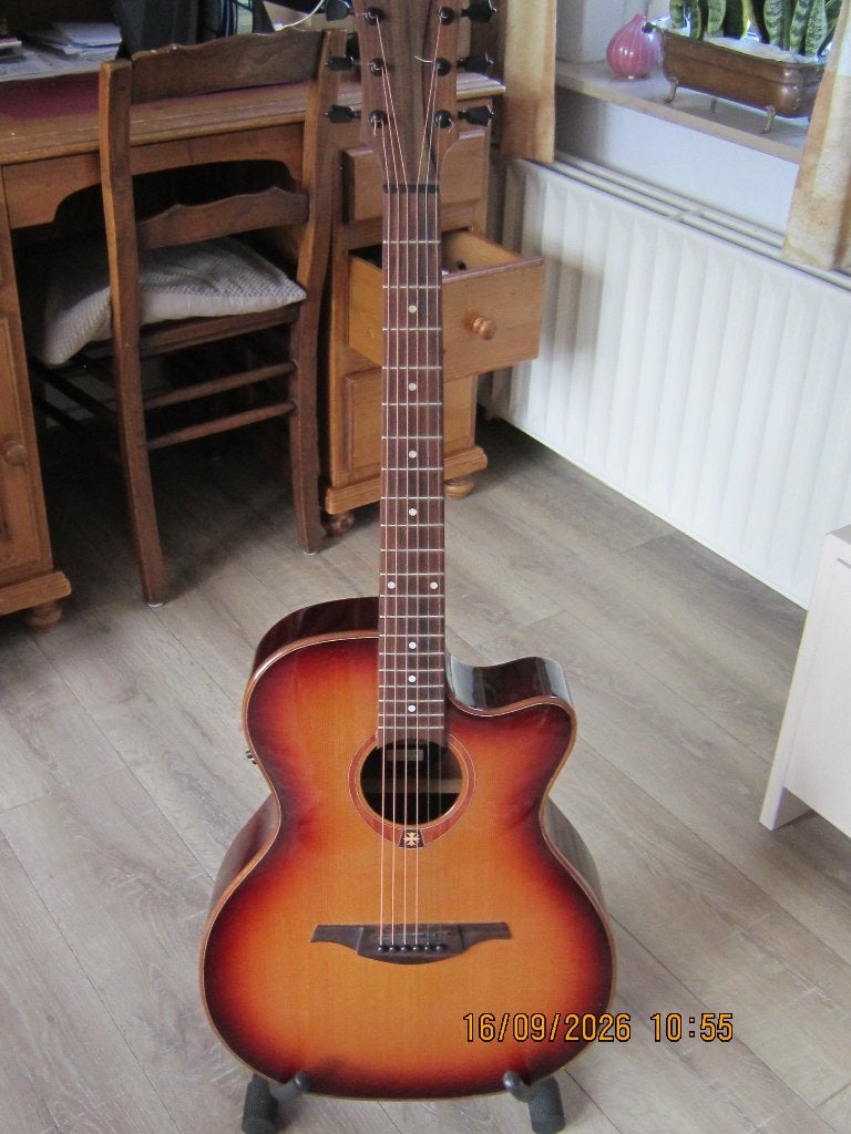 Lag T100 Ace BRS, Ophalen of Verzenden, Gebruikt, Western- of Steelstringgitaar