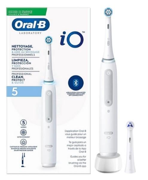 Oral B IO5 wit compleet in doos 1 jaar garantie!, Weena 10, Oral b, Ophalen of Verzenden, Zo goed als nieuw