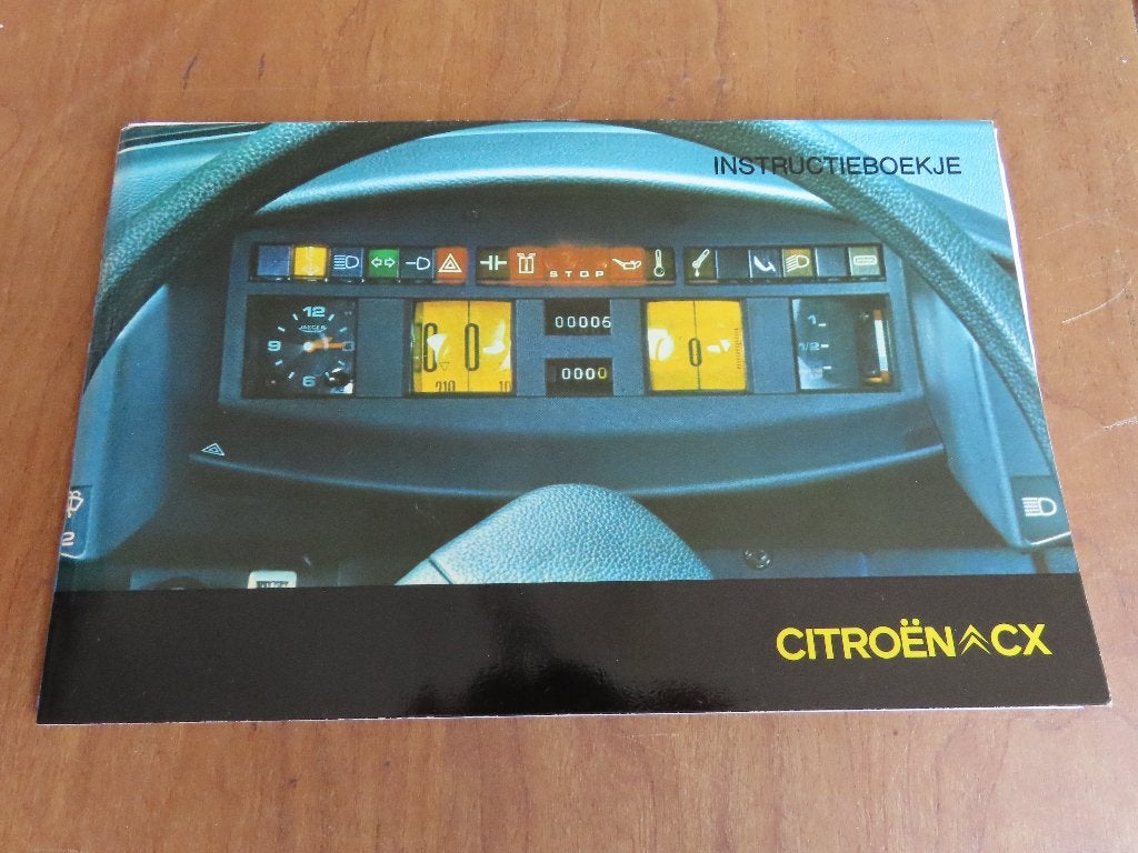 Instructieboek Citroen CX, CX diesel 1975, +bijlage 77 mooi, Ophalen of Verzenden