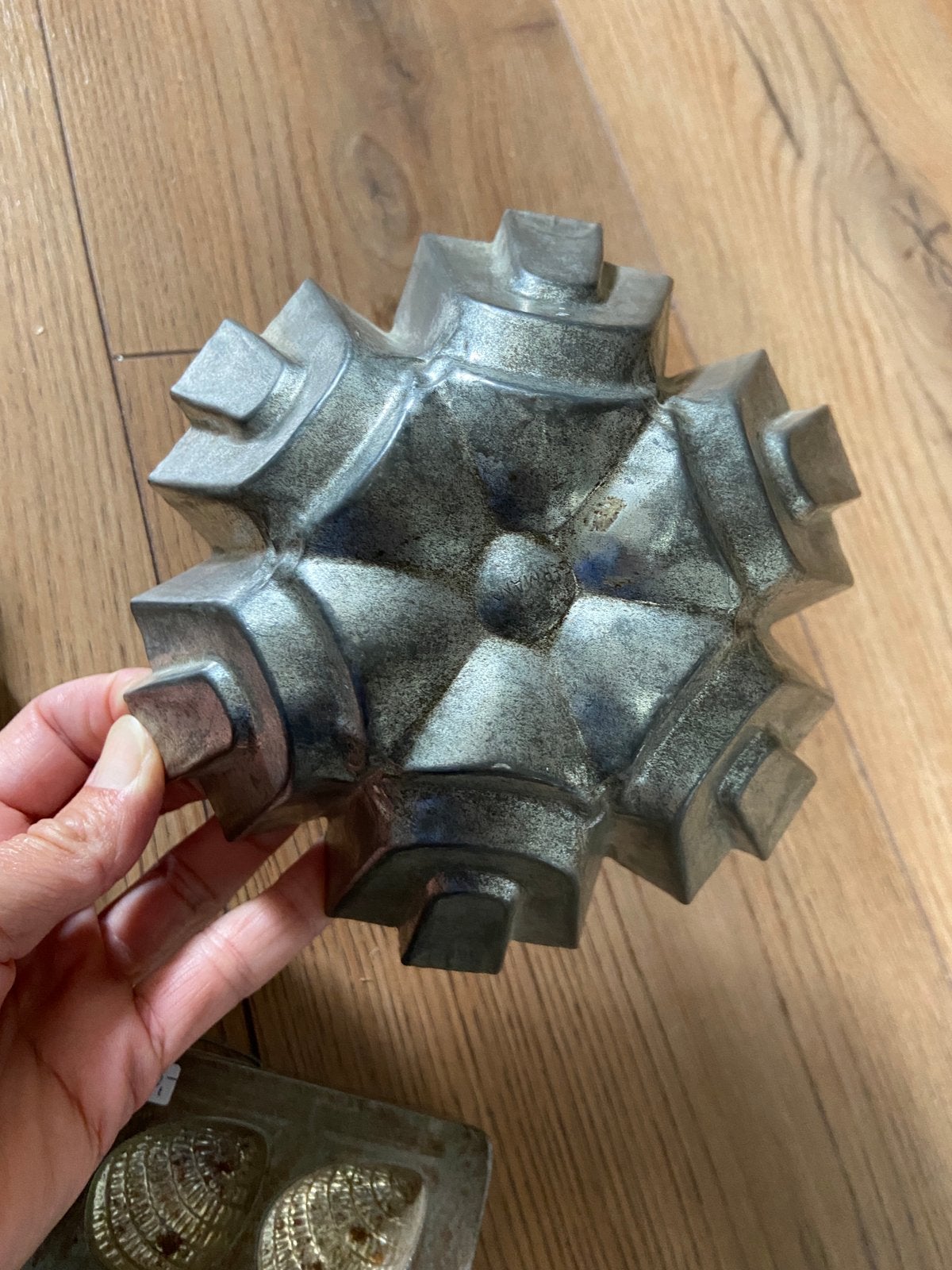Oude antieke bak vorm art deco periode blikken mal bakkerij, Ophalen of Verzenden