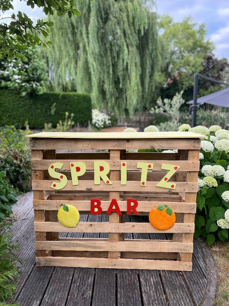 Pallet bar, Ophalen, Zo goed als nieuw