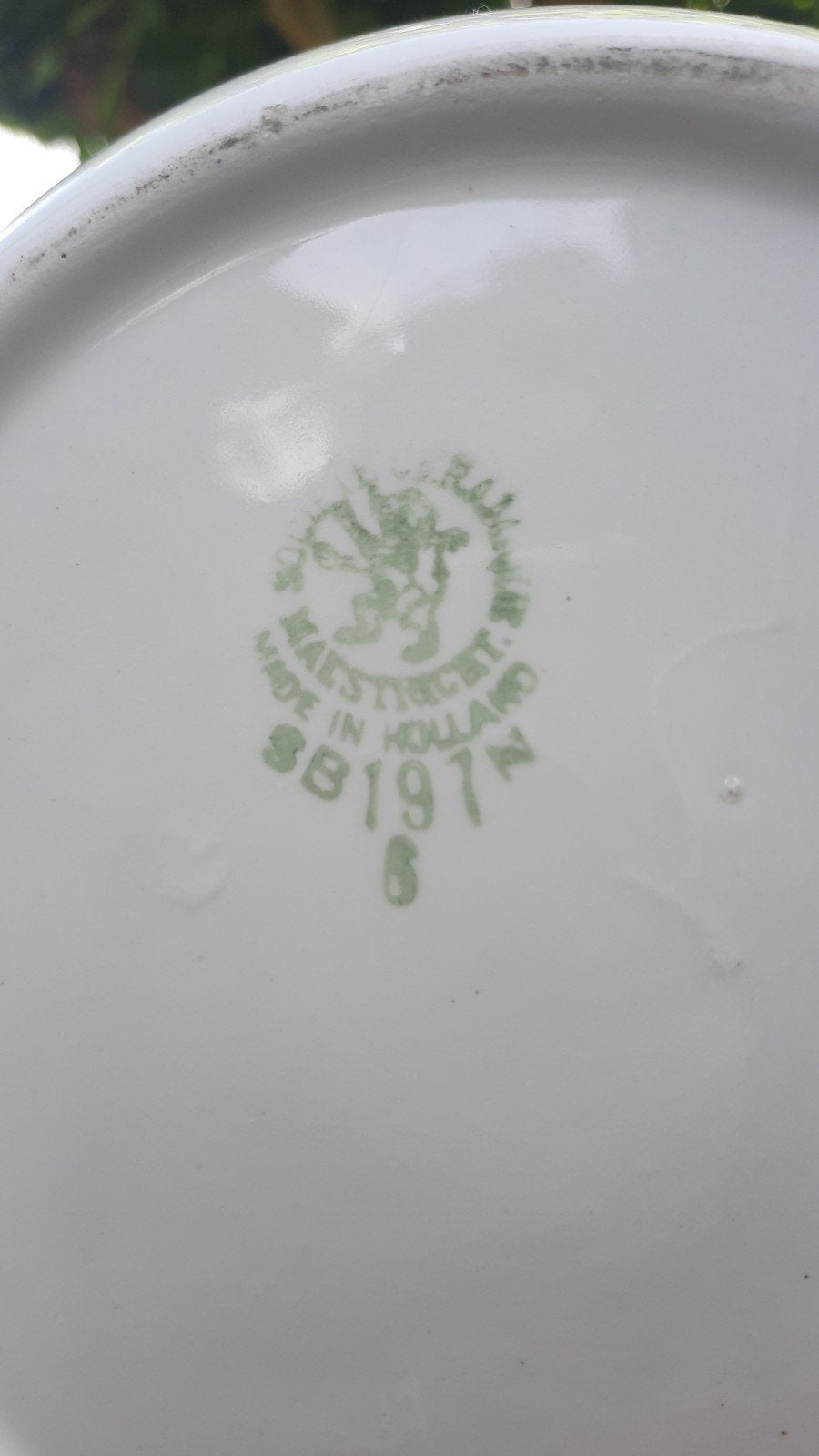 Vintage Petrus Regout Maastricht Wasstel - Bloemenpatroon, Ophalen, Keramiek, Overige stijlen