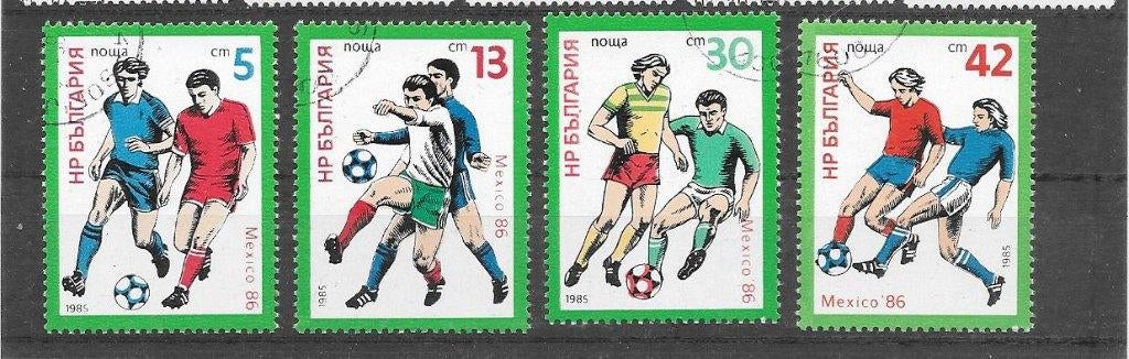 Bulgarije 1985  Voetbal, Verzenden, Bulgarije, Gestempeld