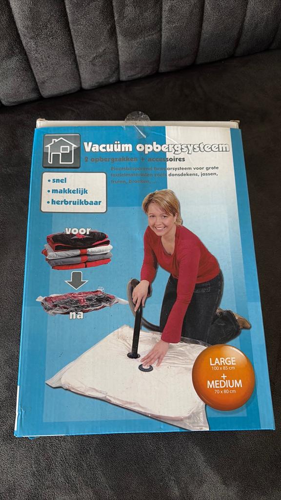 Vacuüm opbergzakken, Huis en Inrichting, Ophalen, Zo goed als nieuw, 25 tot 50 cm, Minder dan 100 cm