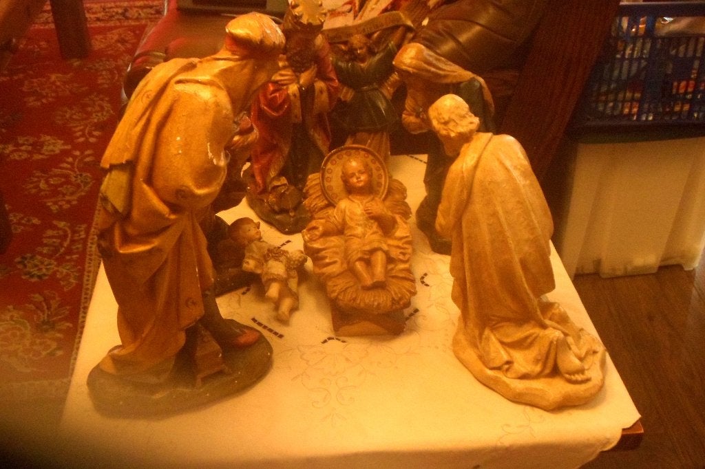 kerststal figuren., Ophalen, Gebruikt