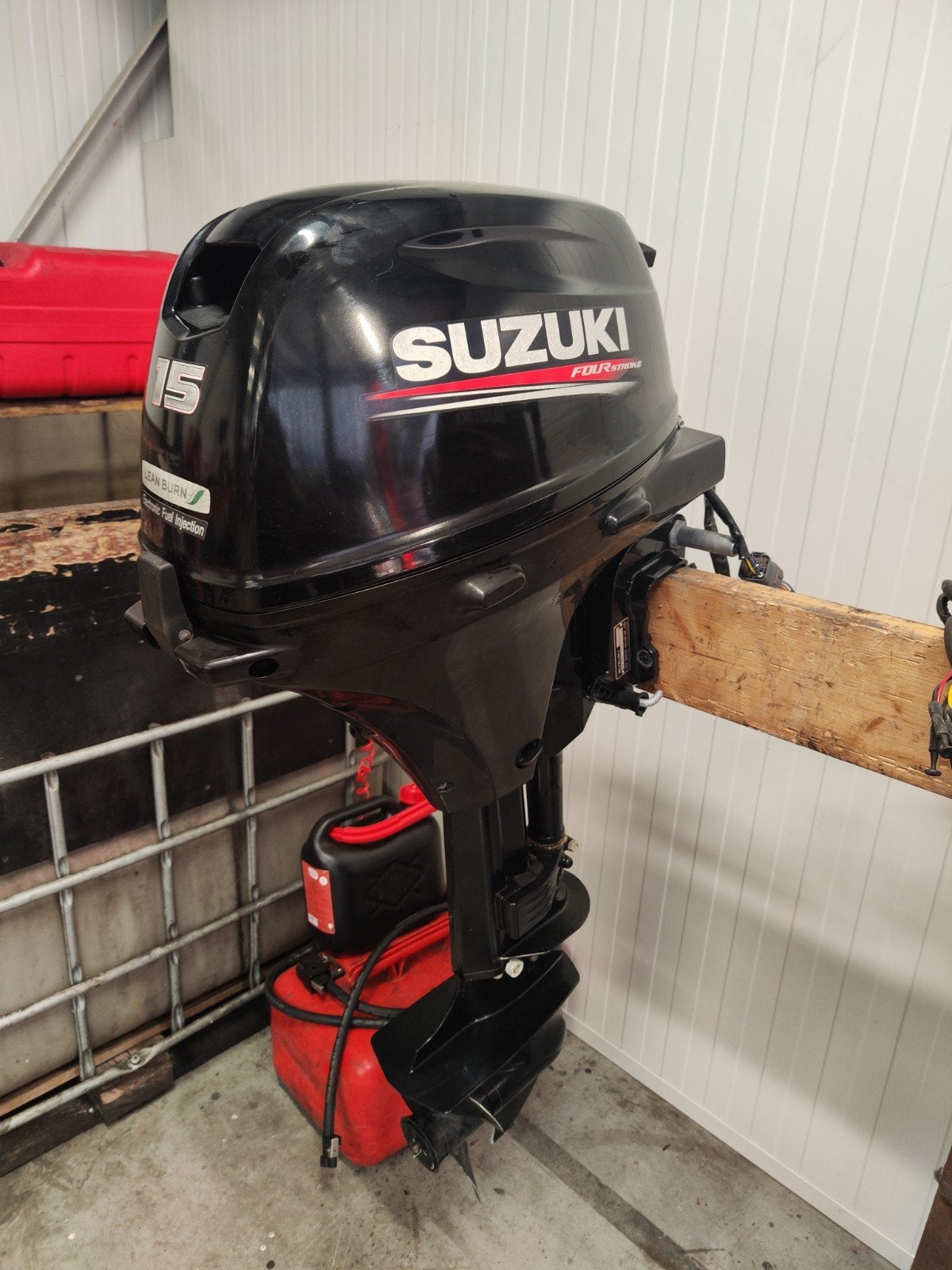 Suzuki 15 PK langstaart 2017, Watersport en Boten, Ophalen, 10 tot 30 pk, Gebruikt, Viertaktmotor