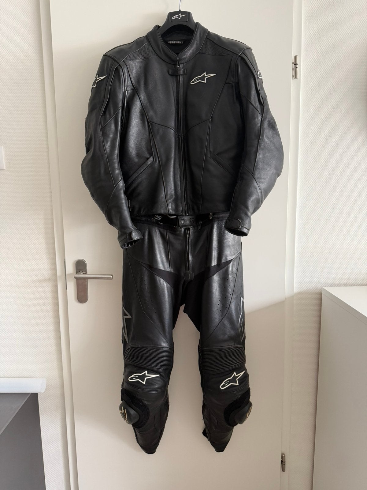 Alpinestars 2 delig leren motorpak maat 52, Motoren, Ophalen of Verzenden, Tweedehands, Combipak