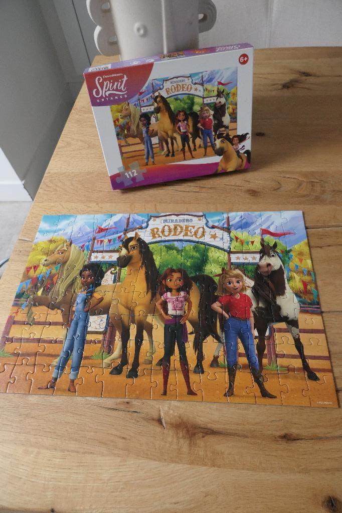 Dreamworks puzzel:  Spirit Untamed rodeo -- 112 Stukjes, Ophalen of Verzenden, Meer dan 50 stukjes, Zo goed als nieuw, 6 jaar of ouder