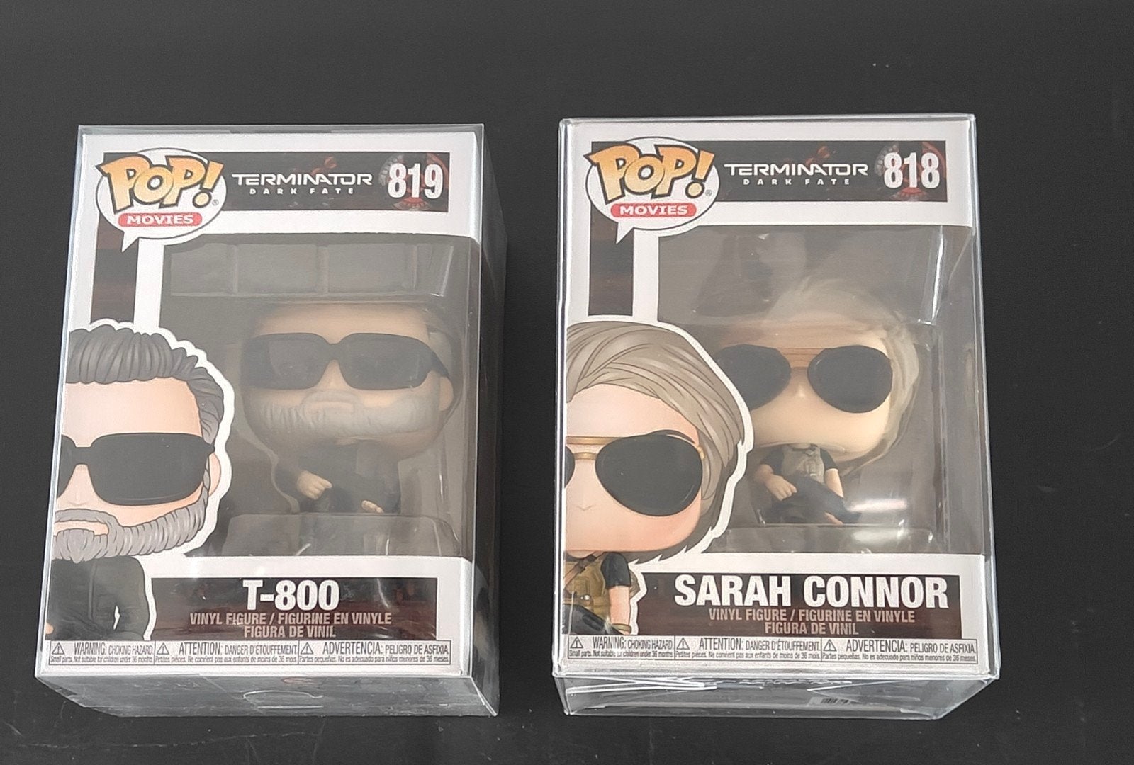 Terminator Dark Fate Funko Pops T-800 & Sarah Connor vaulted, Verzamelen, Ophalen of Verzenden, Nieuw