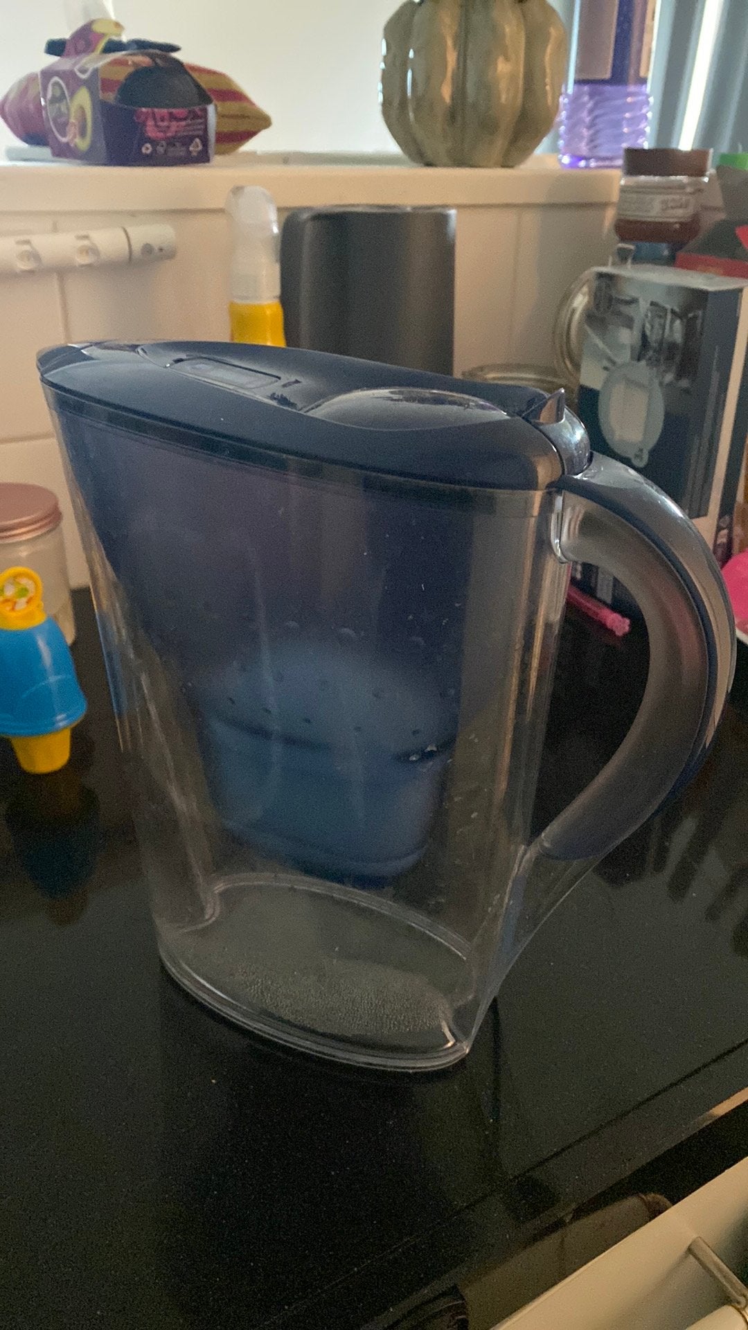 Brita waterfilterkan - Blauw, Ophalen of Verzenden, Gebruikt