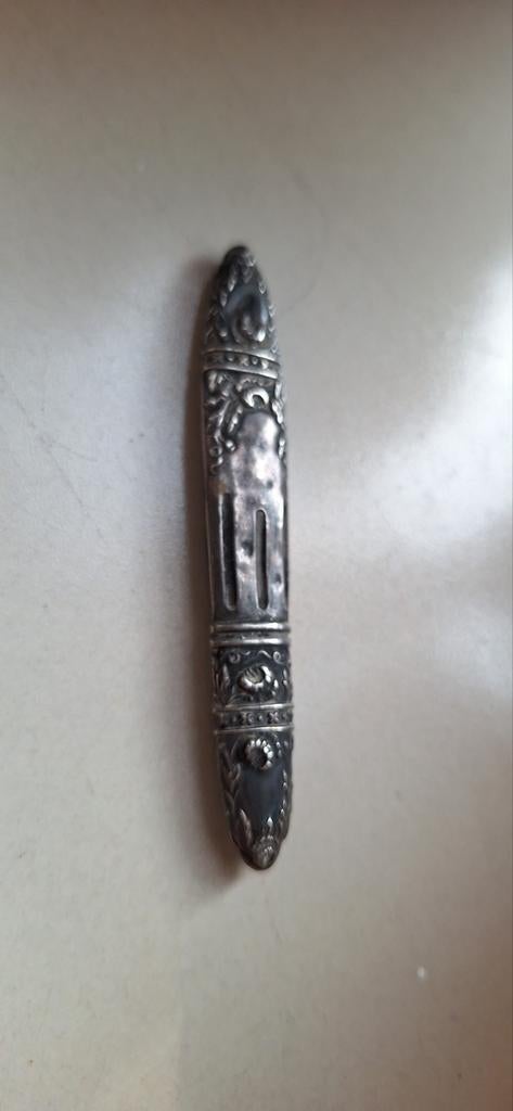 Antieke zilveren naaldenkoker., Ophalen of Verzenden, Zilver
