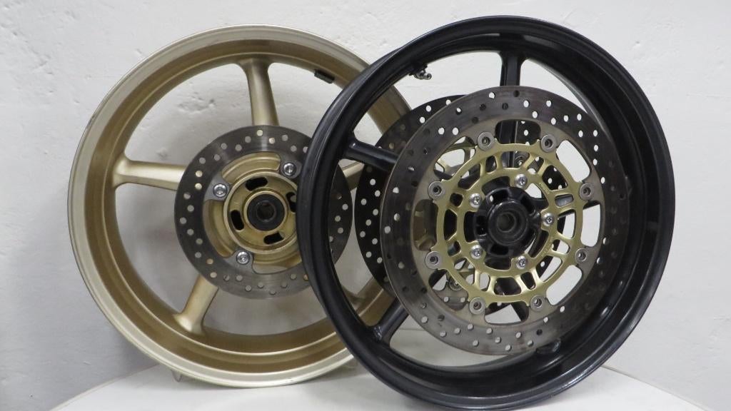 Set wielen Triumph 675 Daytona inclusief remschijven, Motoren, Onderdelen | Overige, Gebruikt, Ophalen of Verzenden
