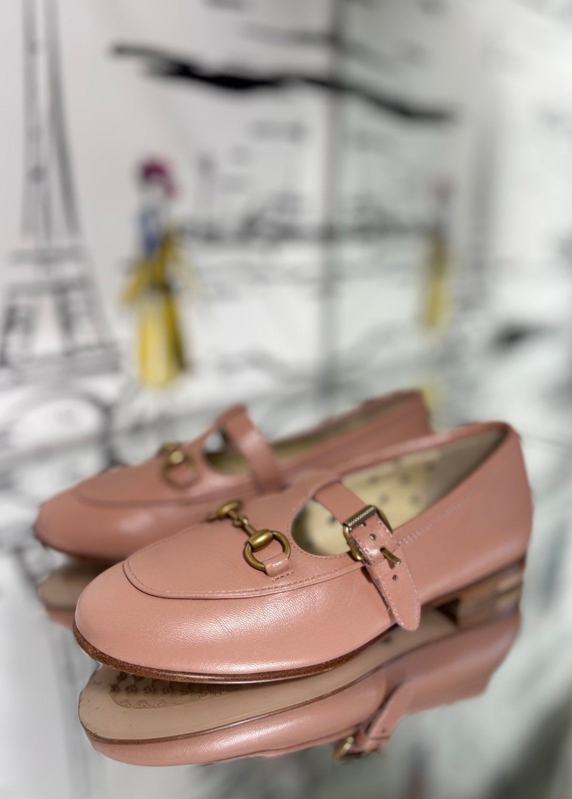 Gucci poederroze horsebit ballerina schoenen maat 30, Schoenen, Gucci EU, Customercare@gucci.com, Zo goed als nieuw