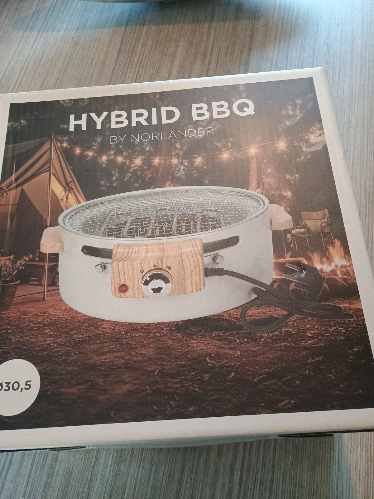 Hybrid bbq / barbecue (by norlander) 30,5 cm (nieuw), Ophalen, Nieuw, By norlander