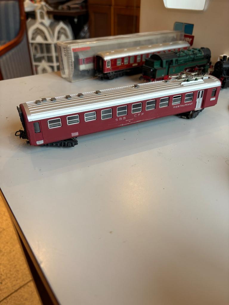 Fleischmann restaurant wagon 10136 SBB CFF, Ophalen of Verzenden, Gelijkstroom, Wagon, Fleischmann