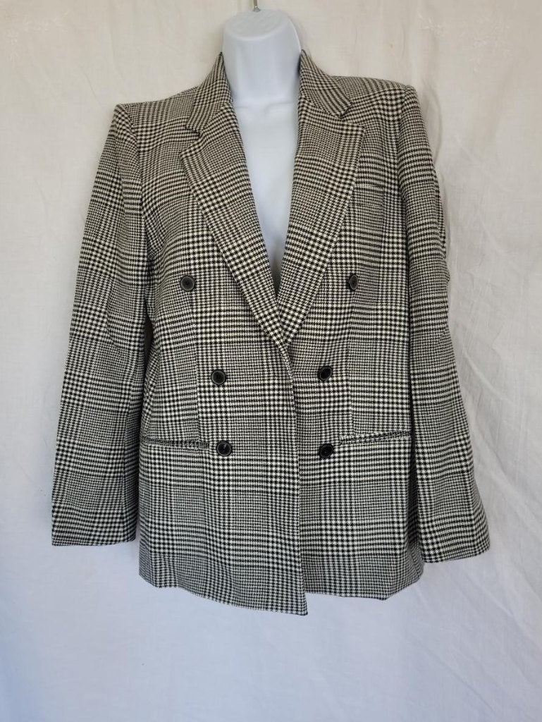 Mooi zwart-wit damesjasje mt L merk Zara Woman, Maat 38/40 (M), ., Ophalen of Verzenden, Zo goed als nieuw
