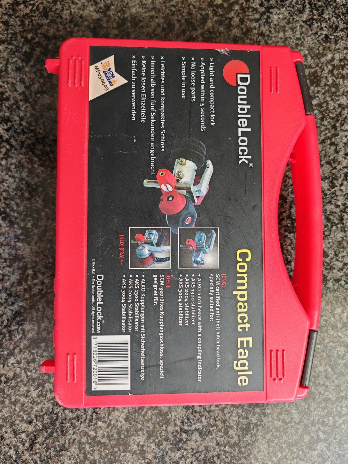 DoubleLock Compact Eagle SCM gekeurd disselslot, Ophalen of Verzenden, Zo goed als nieuw