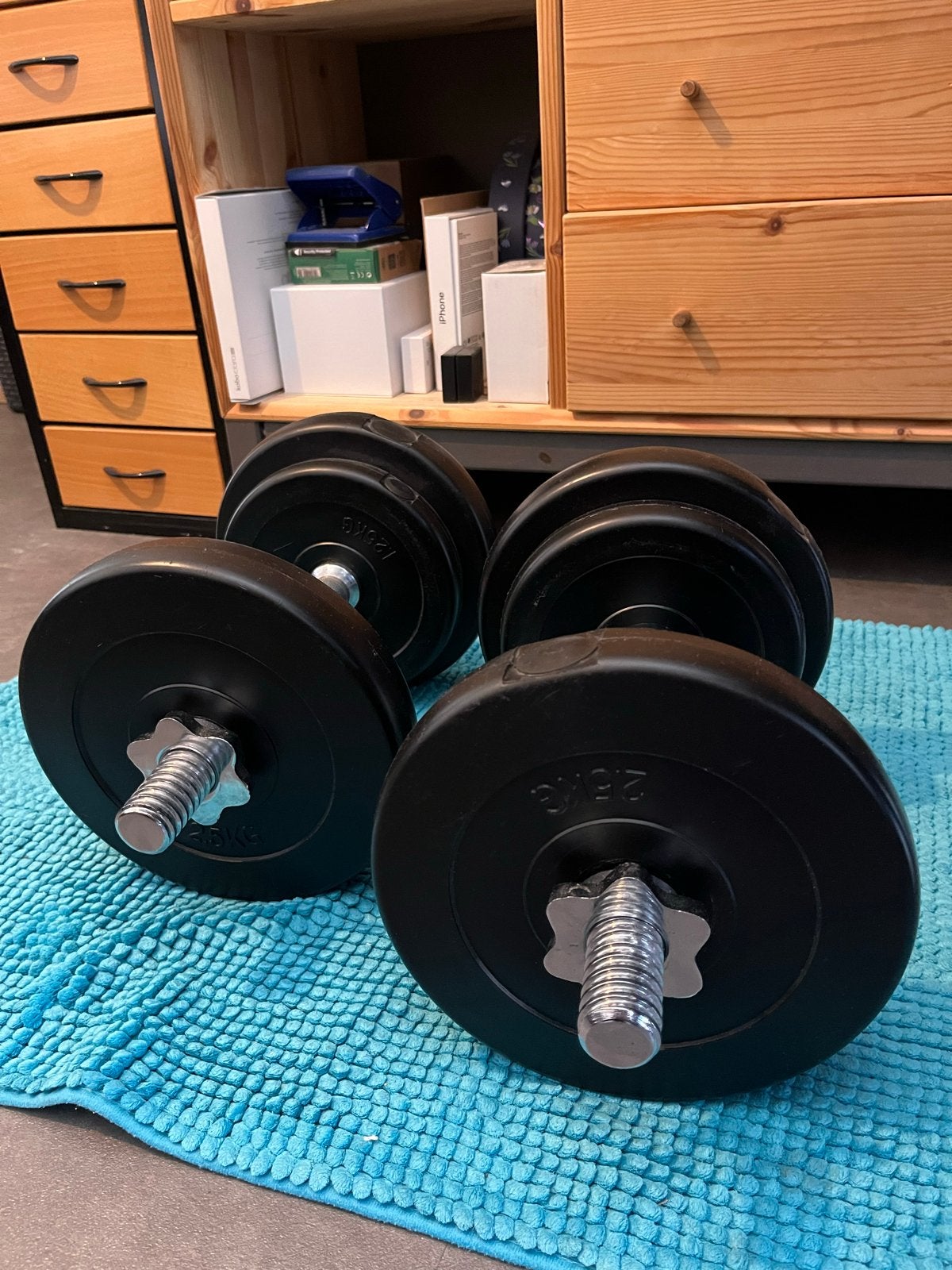 Dumbbells - 2x 7.5kg, Ophalen, Gebruikt, Armen, Dumbbell