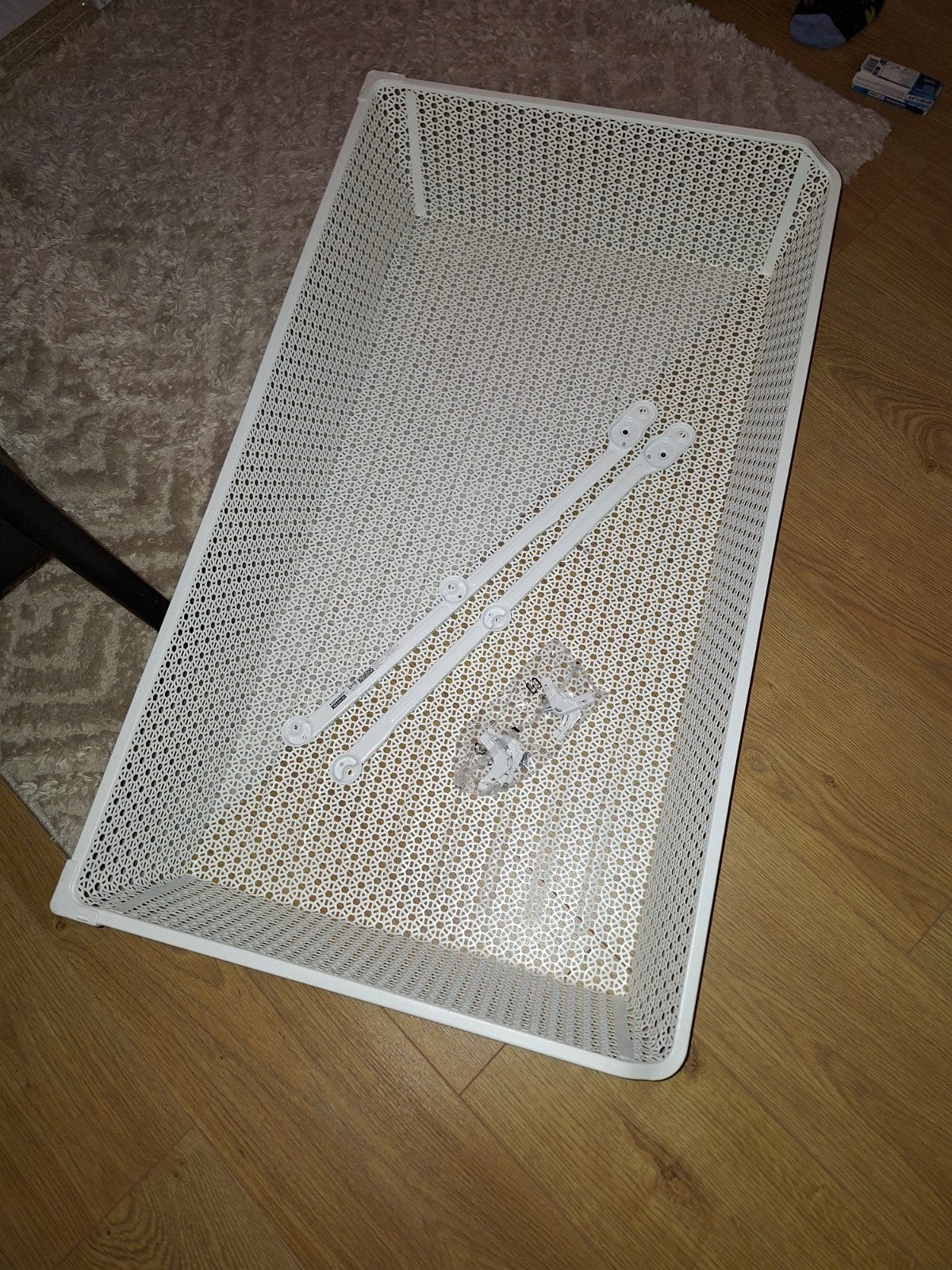 IKEA Komplement draadmand met rail 100x35 cm, Ophalen, 100 tot 150 cm, Nieuw, Metaal