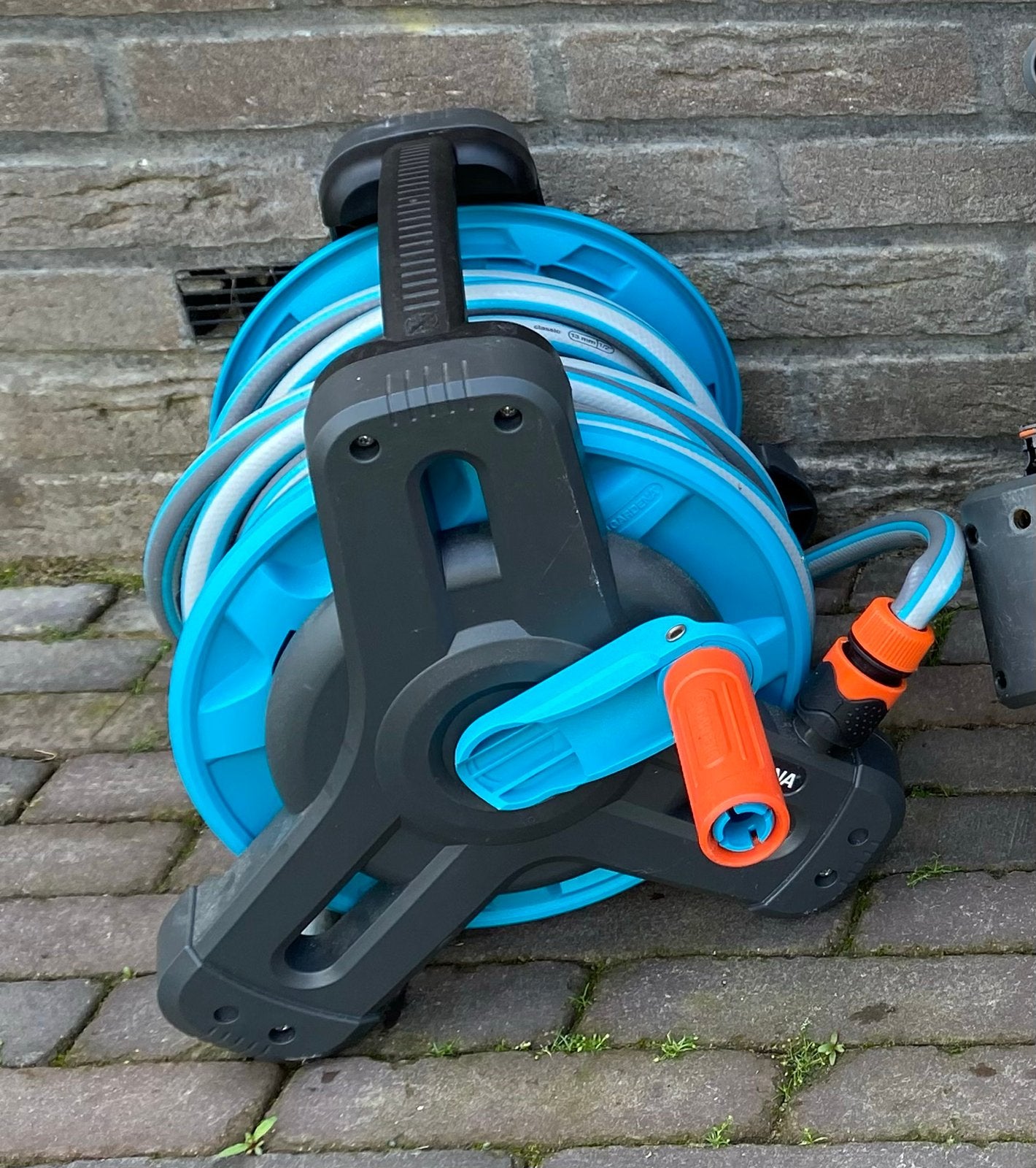 Gardena Tuinslanghaspel met slang - Zo goed als nieuw, Tuin en Terras, Tuinslangen, Ophalen, Zo goed als nieuw, Tuinslanghaspel