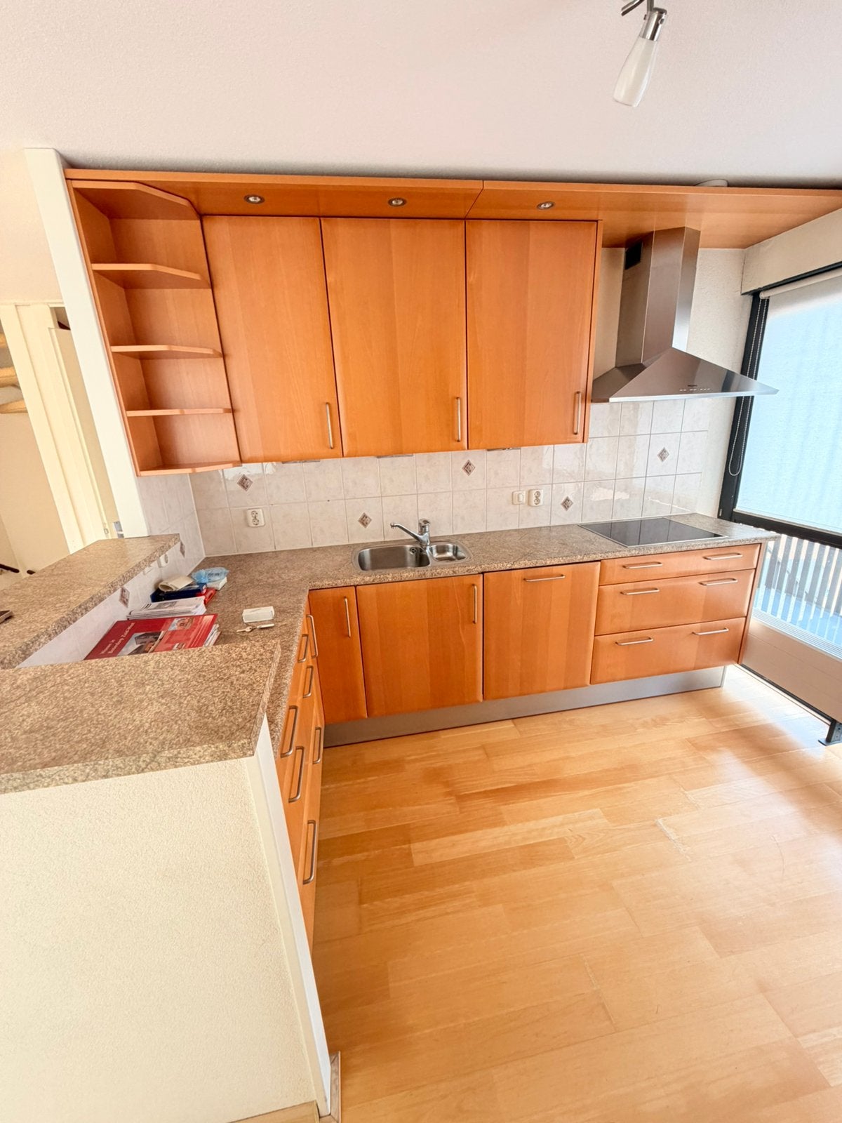 Keuken, Huis en Inrichting, Keuken | Complete keukens, Ophalen, Gebruikt, Bruin, Hoekkeuken