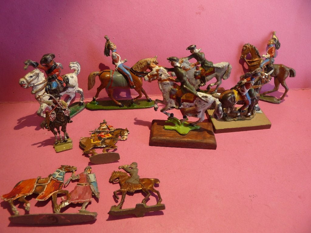 OUDE FIGUURTJES te PAARD., Ophalen of Verzenden, Zo goed als nieuw